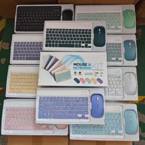 Wireless Rechargeable Keyboard & Dual-Mode Mouse Combo | Slim Design | Multi-Device Support | USB Dongle + Bluetooth | Compatible With Phone, Tablet, Laptop & PC